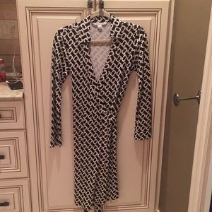 DianevonFurstenberg wrap dress.